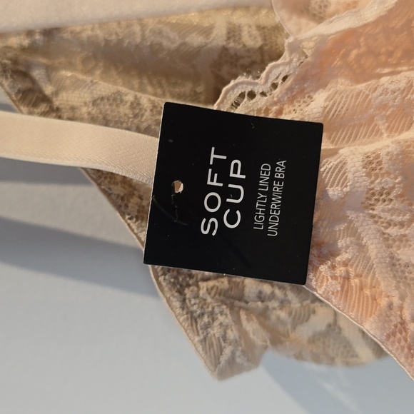 Tahari - 36C, Cream & Ballerina Pink Lace Underwire Bra, 2 Pack​​ - Picture 3 of 13